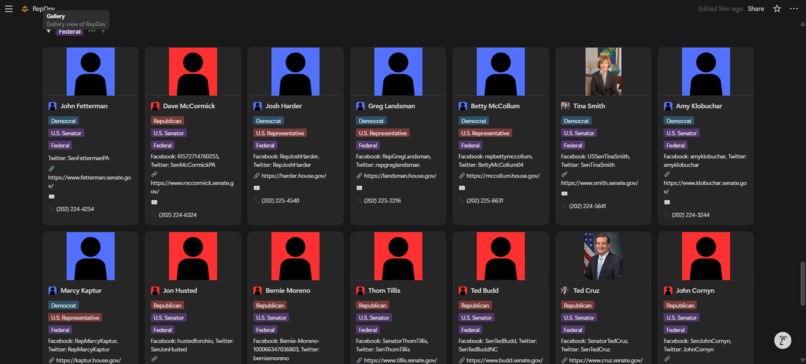 RepDex – screenshot 1