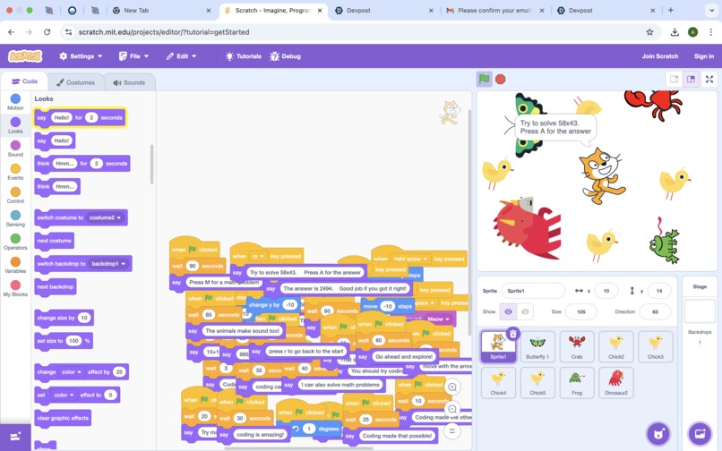 Coding – screenshot 1