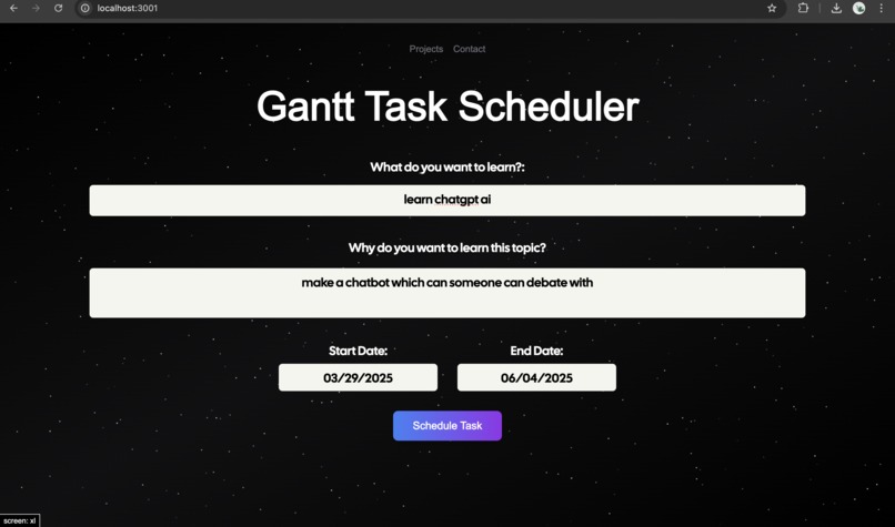 Gantt Schedule Builder – screenshot 3