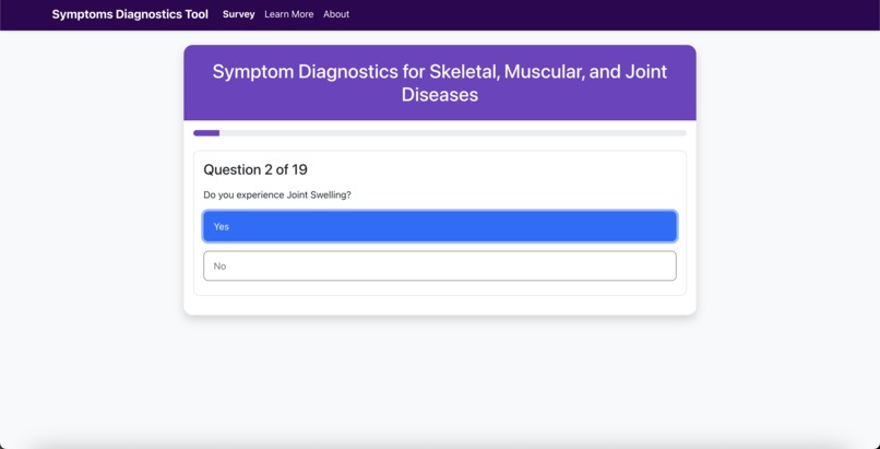 Skeletal, Muscular, and Joint Disease Diagnostics Tool – screenshot 1