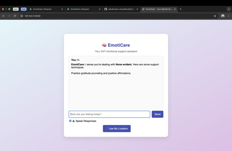 EmotiCare – screenshot 1