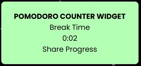 FocusTimerWidget – screenshot 1