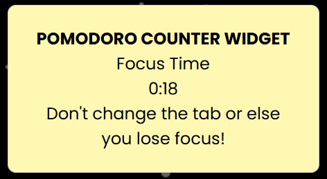 FocusTimerWidget – screenshot 3