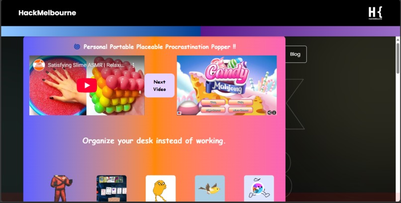 Personal Portable Placeable Procrastination Popper – screenshot 3