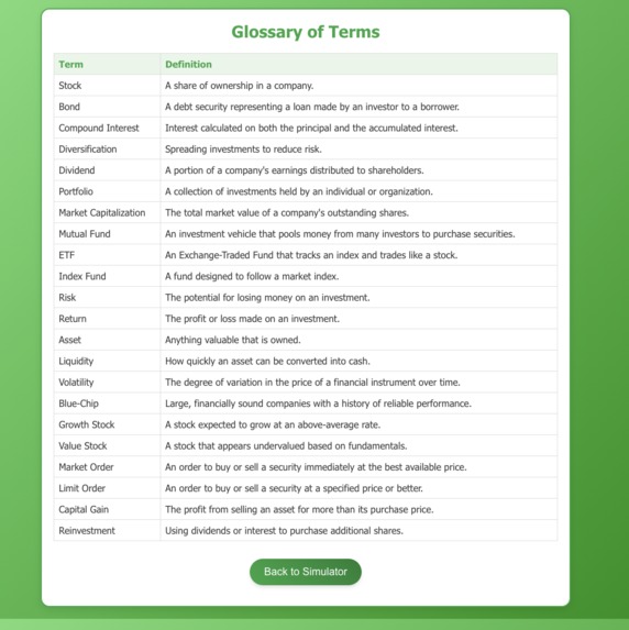 InvestEd – screenshot 3