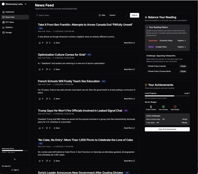 NewsDemocracy – screenshot 2
