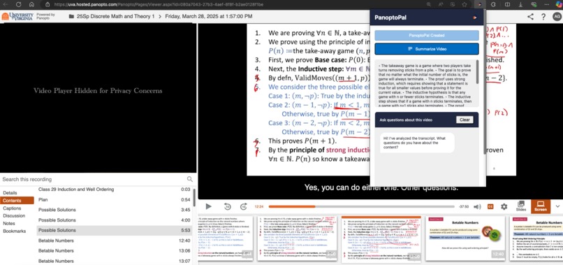 PanoptoPal – screenshot 2