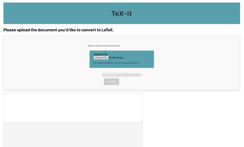 TeX-it – screenshot 1
