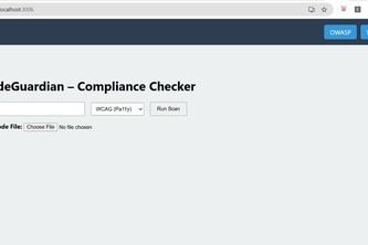 OWASP AND WCAG GUIDELINES SCANNER