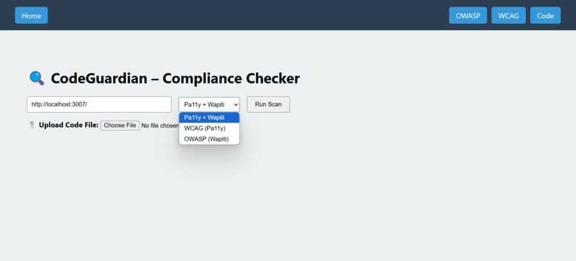 OWASP AND WCAG GUIDELINES SCANNER – screenshot 2