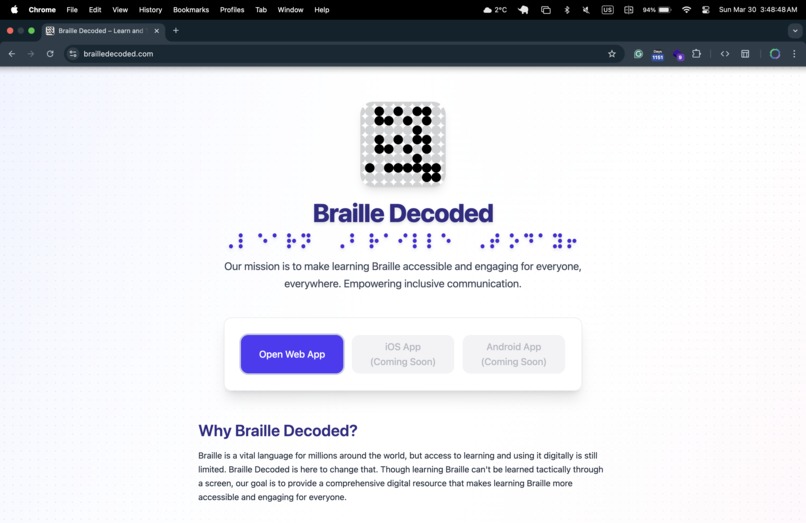 Braille Decoded – screenshot 1