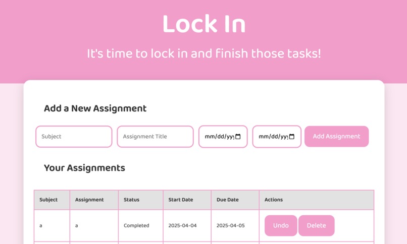 Lock In – screenshot 1