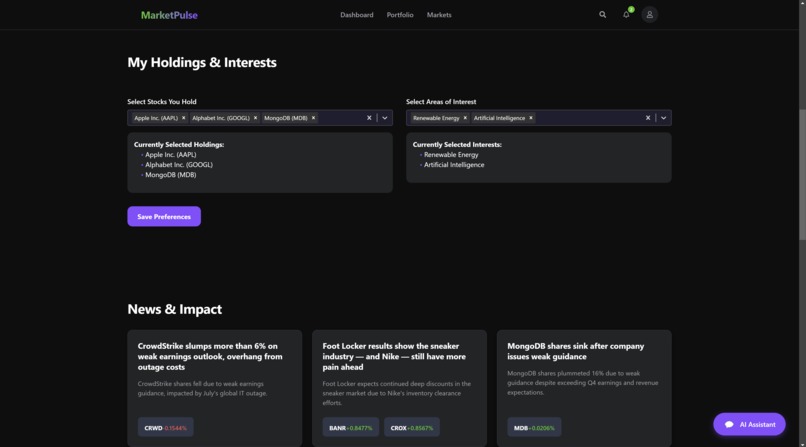 MarketPulse – screenshot 2