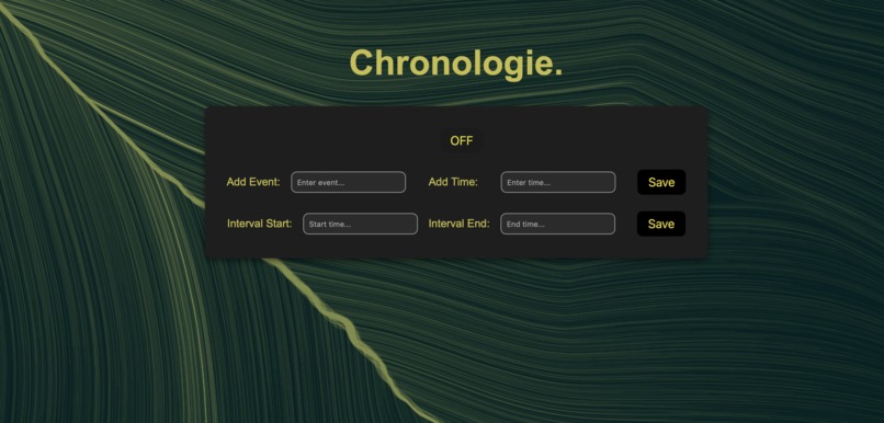 Chronologie – screenshot 1