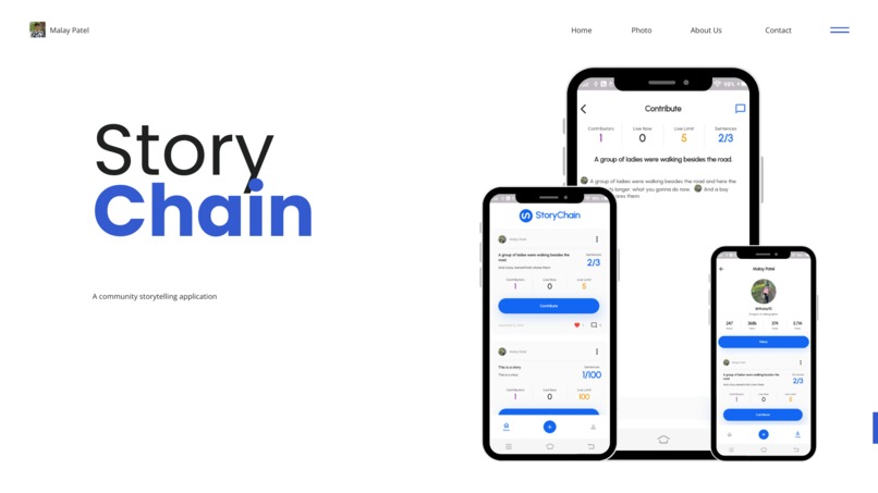 Storychain – screenshot 1