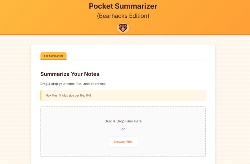 Pocket Summarizer – screenshot 1