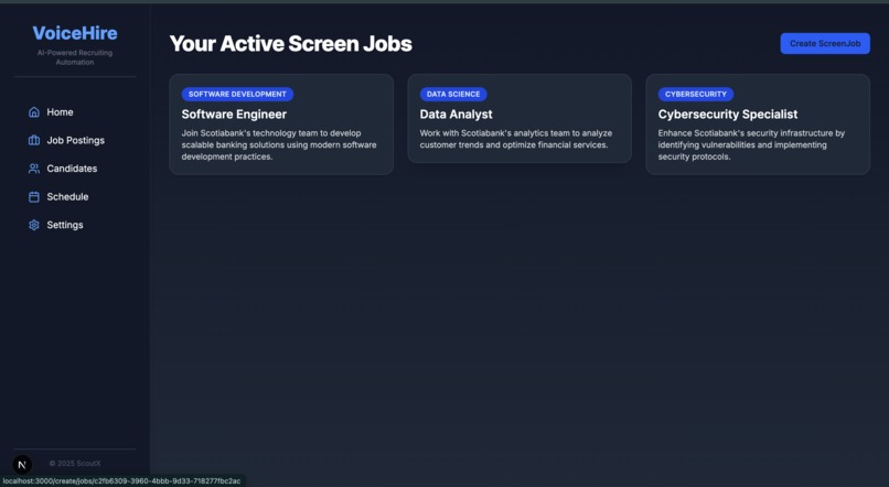 VoiceHire – screenshot 2