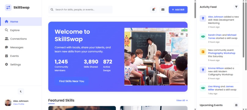 Community Skill Swap – screenshot 1