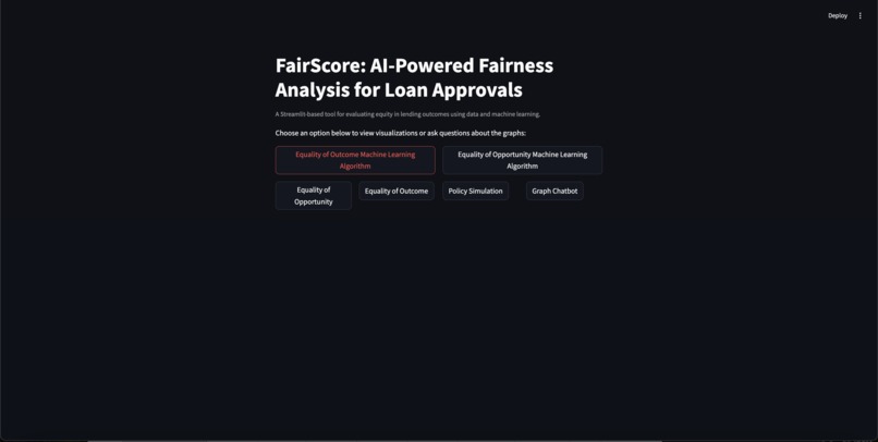 FairScore - Understanding Loan Fairness Using ML – screenshot 1