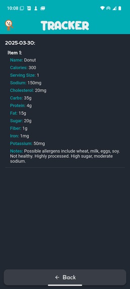 Yummalyzer - The Food Analyzer – screenshot 4