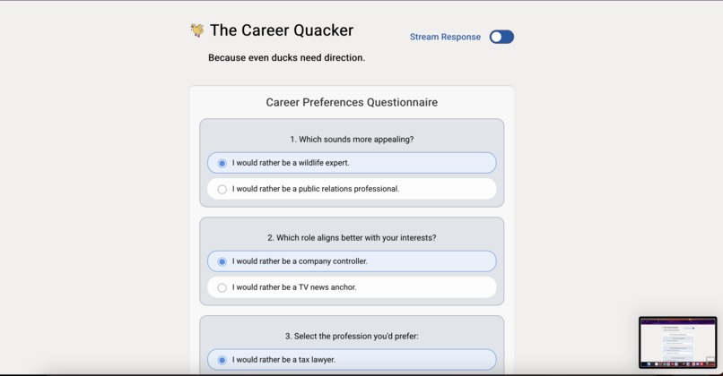 The Career Quacker – screenshot 2
