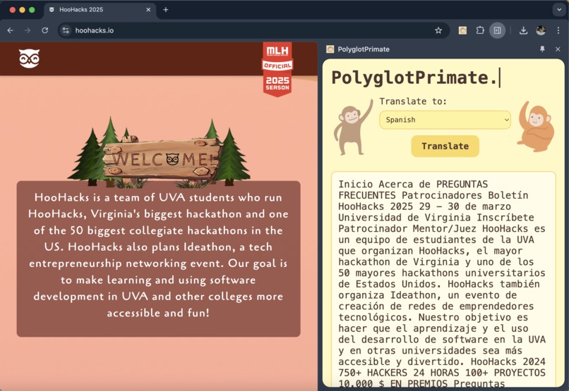 PolyglotPrimate – screenshot 2