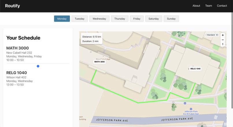 Routify – screenshot 3
