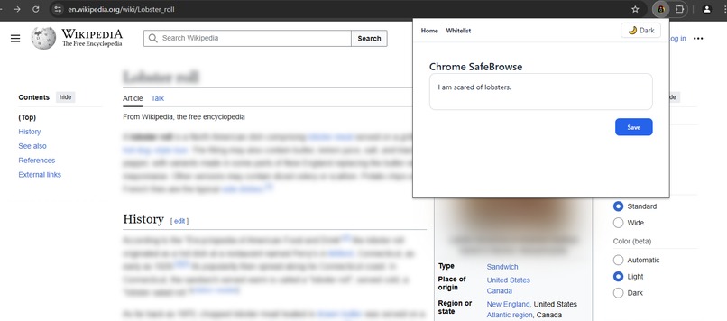 SafeBrowse – screenshot 2