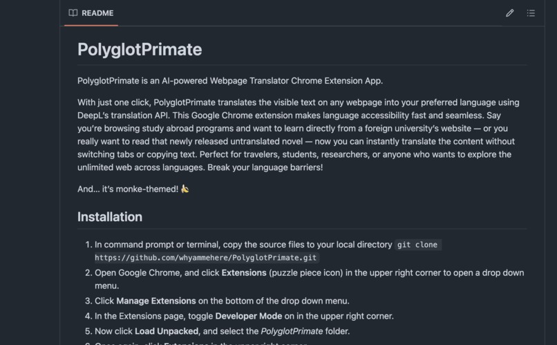 PolyglotPrimate – screenshot 5