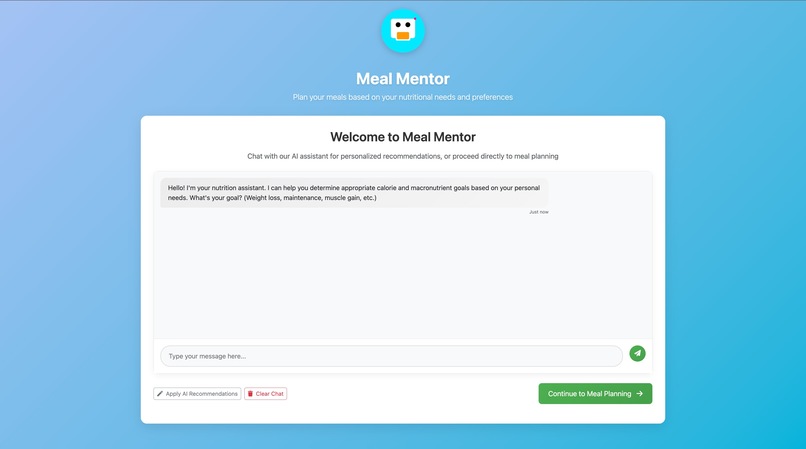 Meal Mentor – screenshot 2