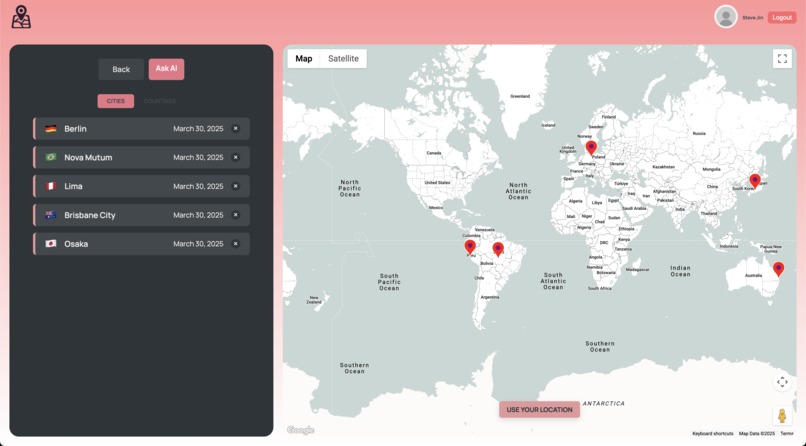Travel log  – screenshot 3
