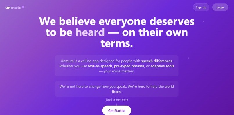 Unmute – screenshot 1