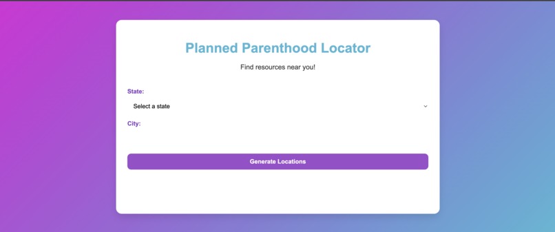 PPL (Planned Parenthood Locator) – screenshot 1