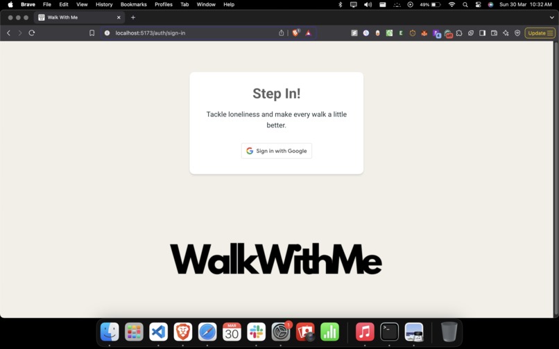 WalkWithMe – screenshot 1
