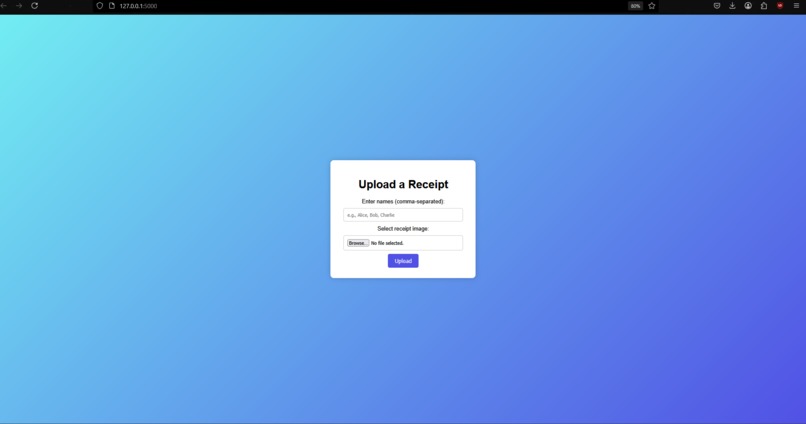 D-SplitBill – screenshot 1