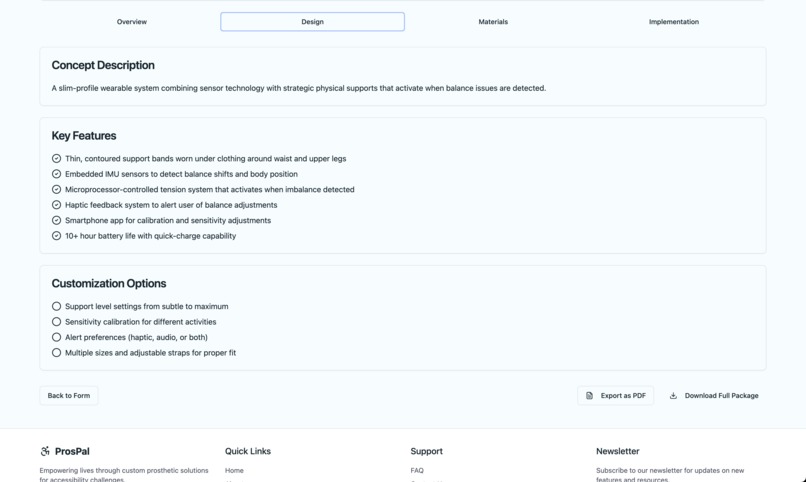 ProsPal: Custom Prosthetic Prototype Generator – screenshot 3