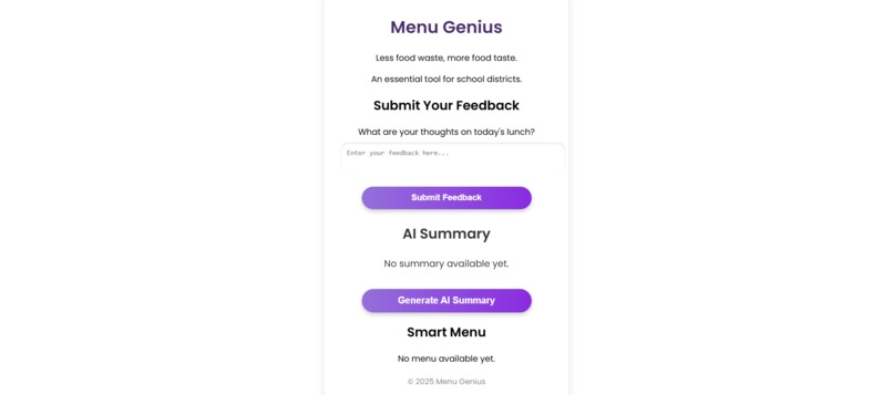 MenuGenius – screenshot 1