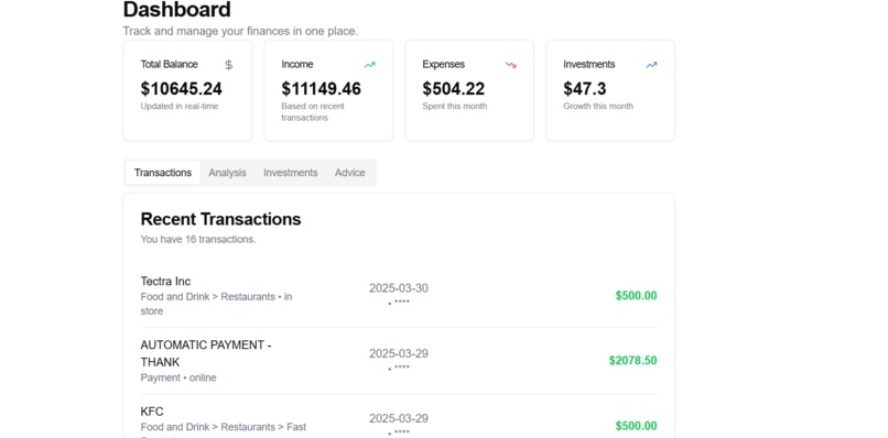 MicroInvestments – screenshot 2
