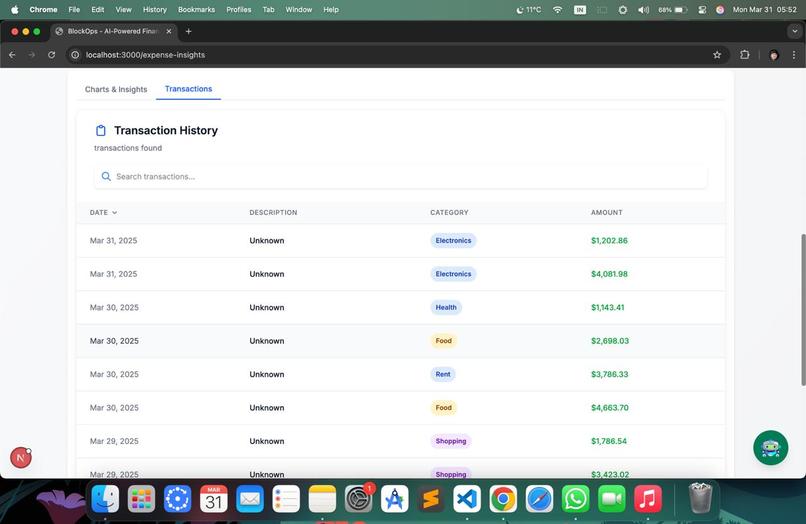 Real time finance tracker – screenshot 5