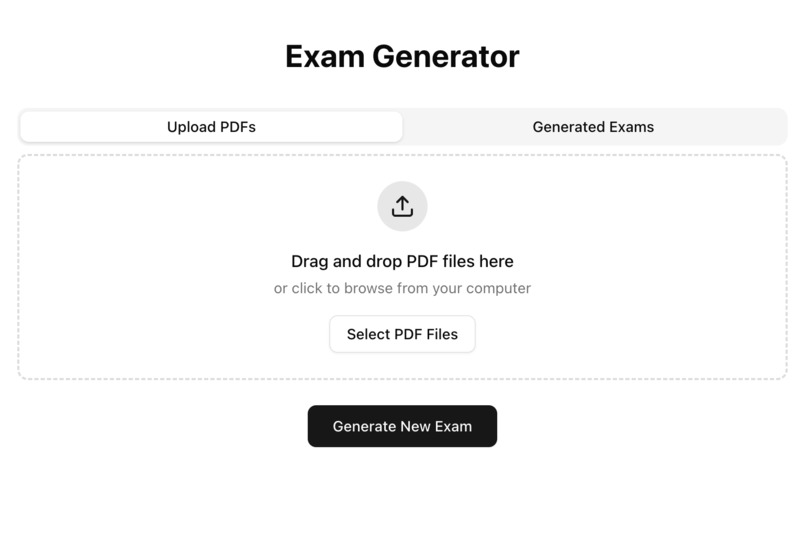ExamGen – screenshot 1