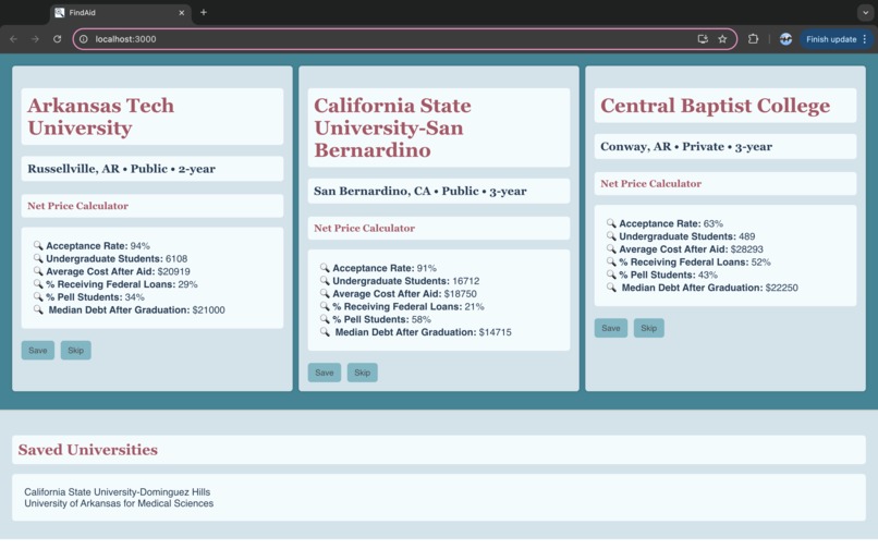 FindAid – screenshot 1