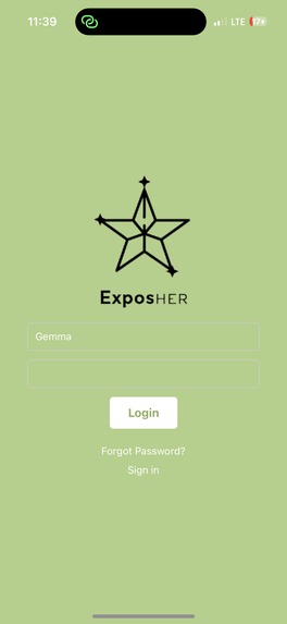 ExposHER – screenshot 2