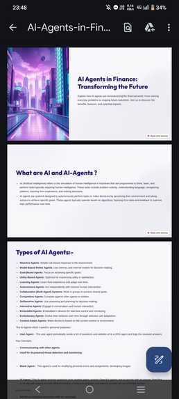 My project name is -  Ai agents in finance . – screenshot 1