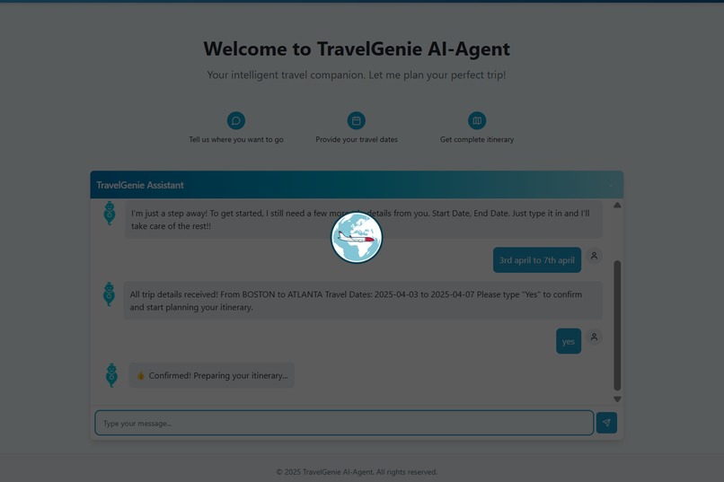 TravelGenie AI-Agent – screenshot 3