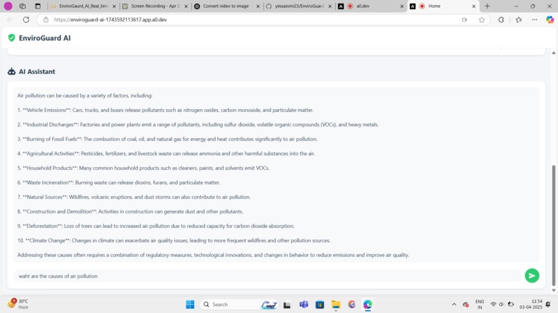 EnviroGuard AI – Real-time Hazard Detection & AI Assistant – screenshot 2