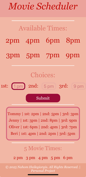 MovieScheduler - Your Personal Movie Planner – screenshot 2