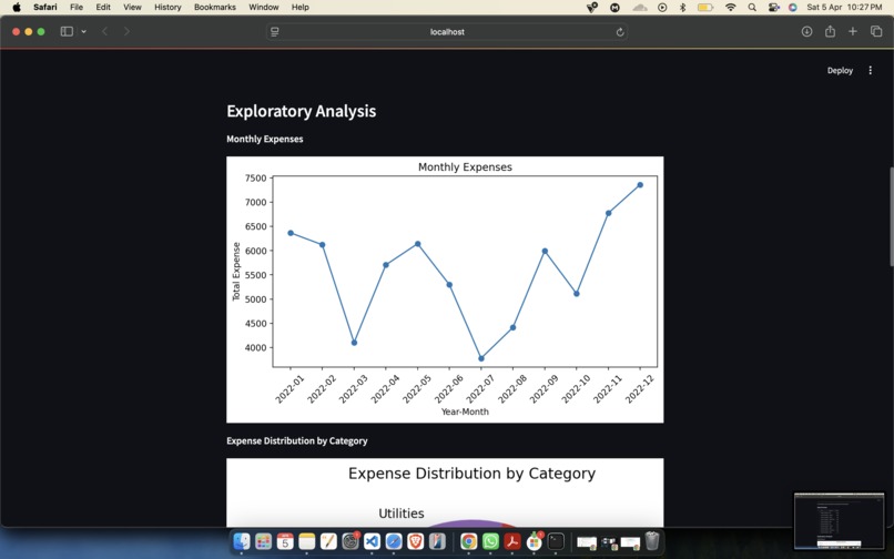 Personal Finance Tracker and Predictor – screenshot 3