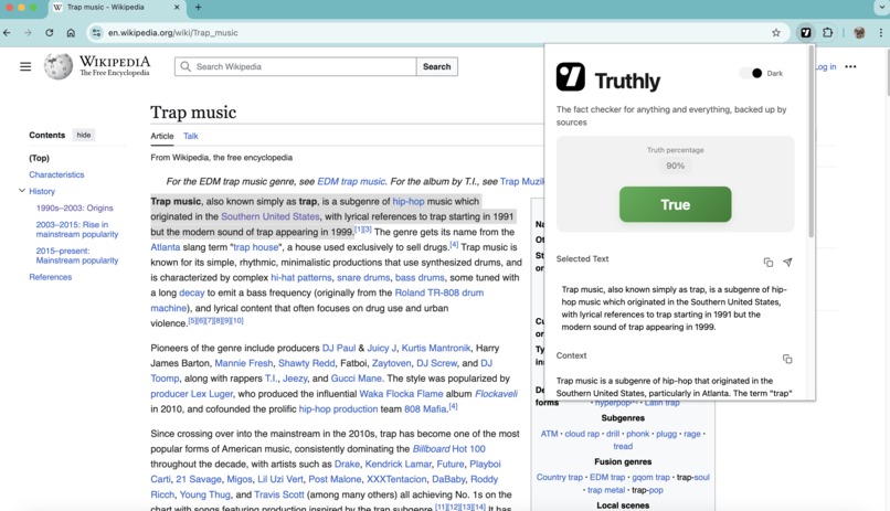 Truthly AI – screenshot 2