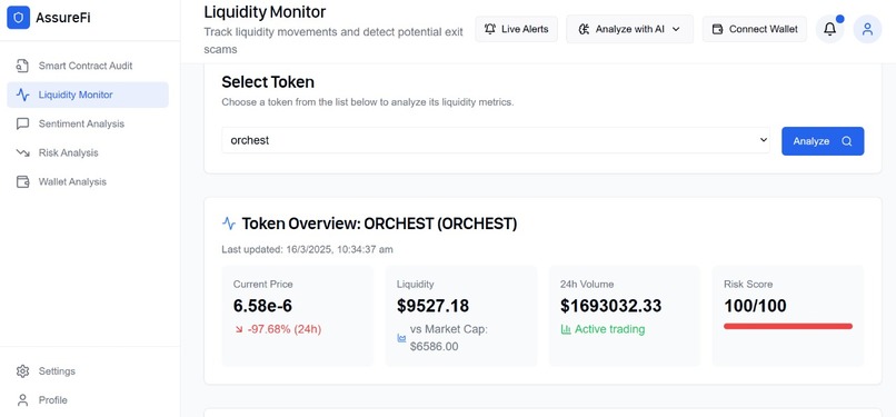 ASSUREFI - Securing Trust in Decentralized Finance – screenshot 2