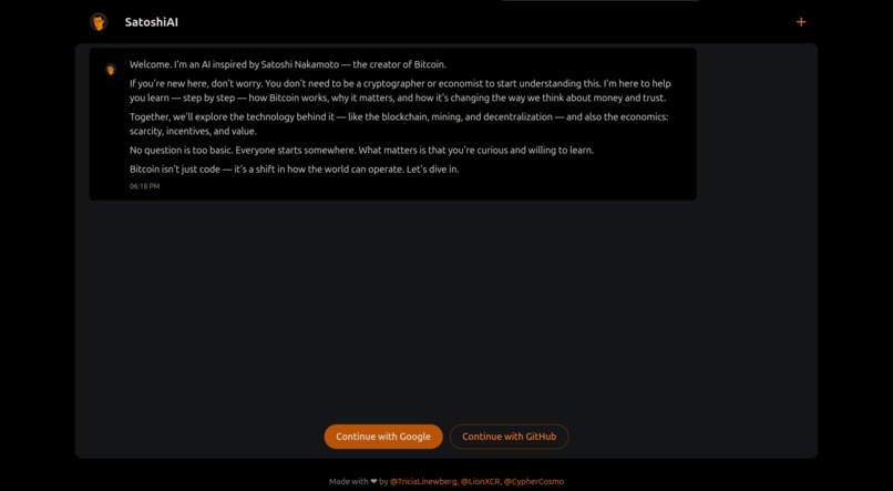 Satoshi is back online – screenshot 3